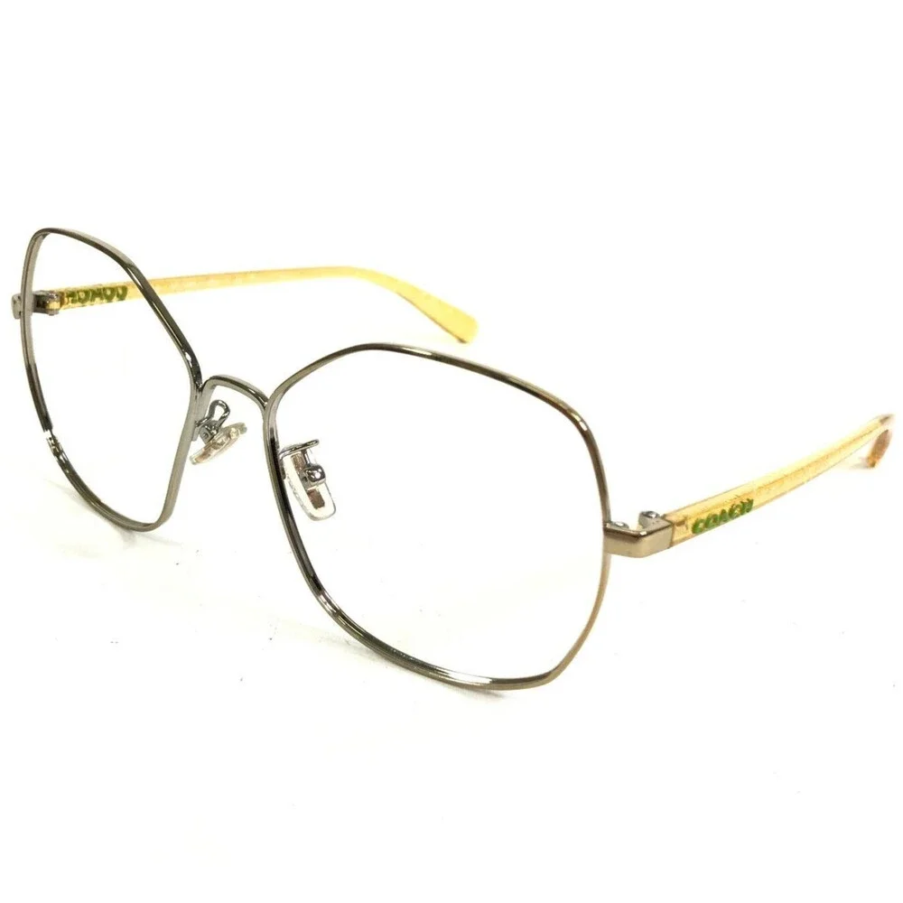 Coach Eyeglasses Frames HC 7091 L1062 900584 Yellow Gold Oversized 56-16-140